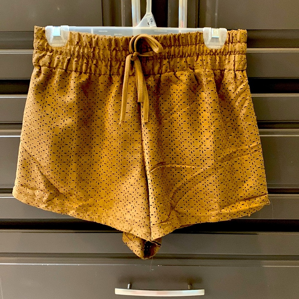 She+Sky shorts, small.cotton/polyester, very soft (almost velvet feeling).